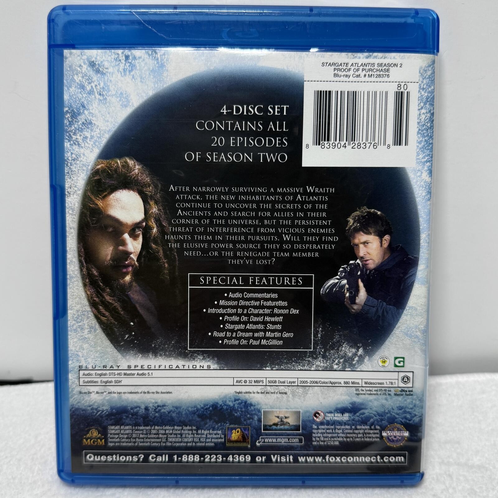 Stargate Atlantis: The Complete Series Season 2 Blu-ray 4-Disc Set