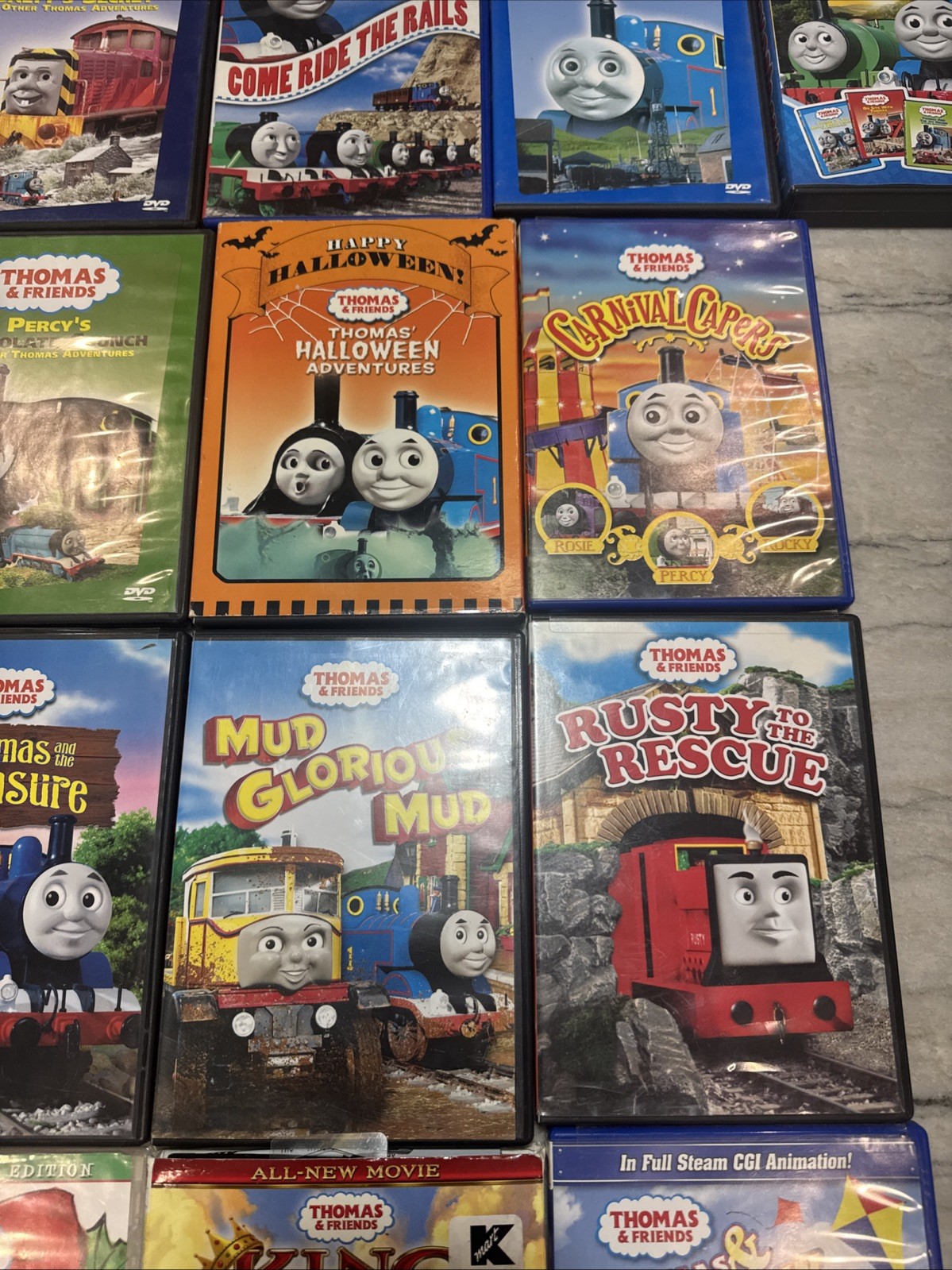 Thomas The Train & Friends DVD Lot of 31 Christmas Halloween Movies Preschool