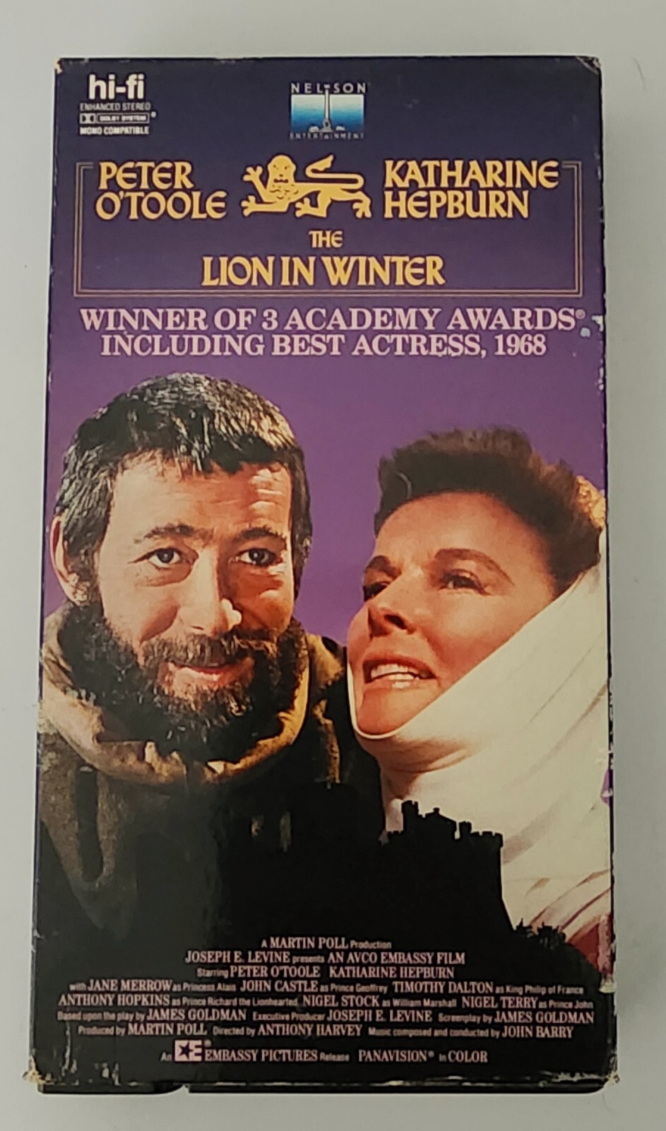 The Lion in Winter VHS Tape O’Toole Hepburn