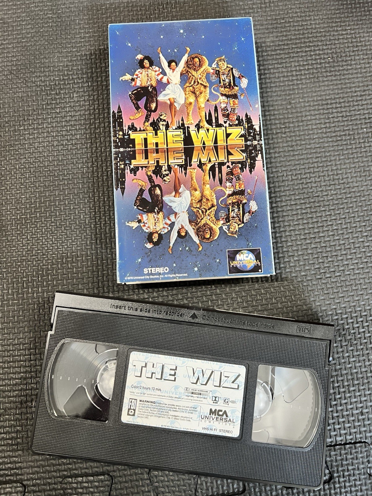 MCA Universal The Wiz VHS Full Screen NTSC Musical Lumet Ross Jackson Pryor