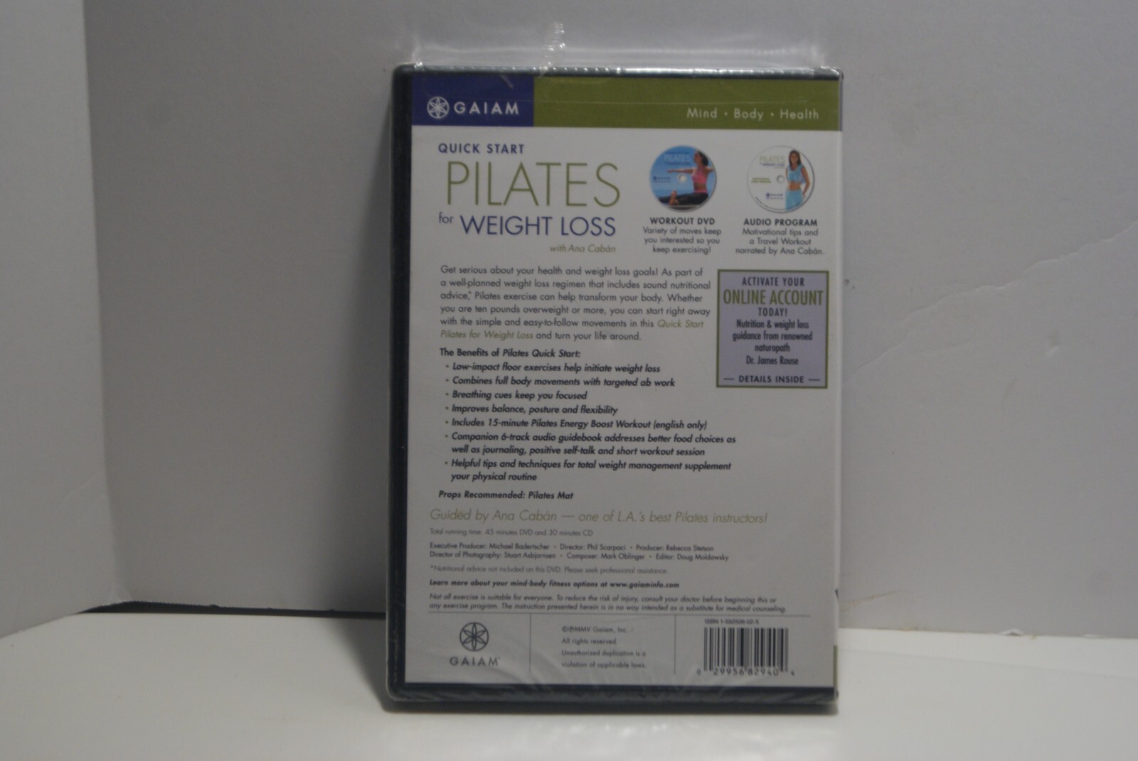 NEW/SEALED QUICK START PILATES FOR WEIGHT LOSS – Ana Caban DVD Fitness