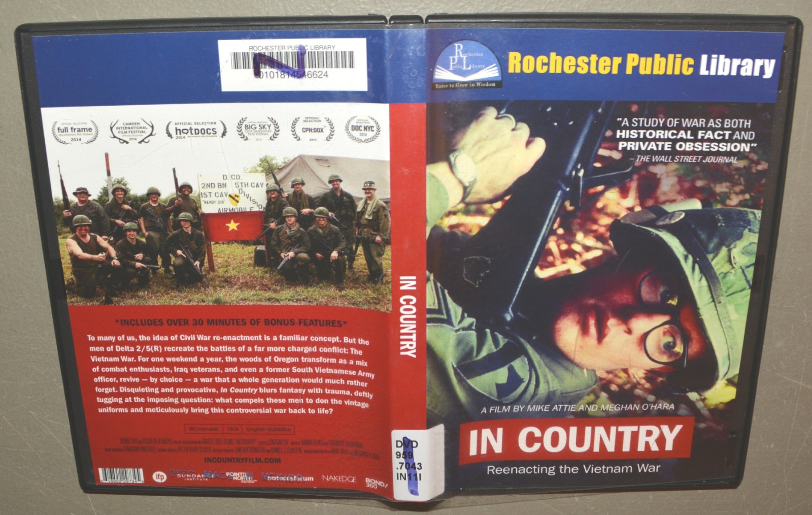 DVD – In Country – Reenacting the Vietnam War – former library rental