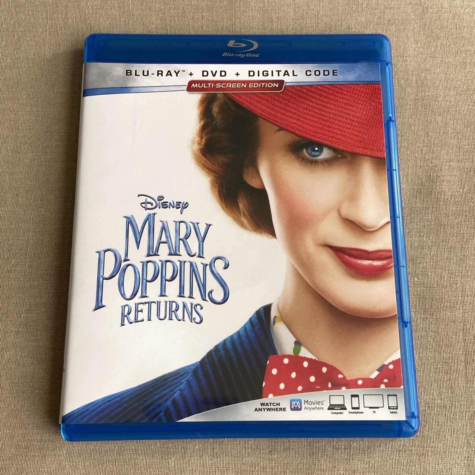 Walt Disney: Mary Poppins Returns (Blu-ray & DVD) Emily Blunt Lin-Manuel Miranda