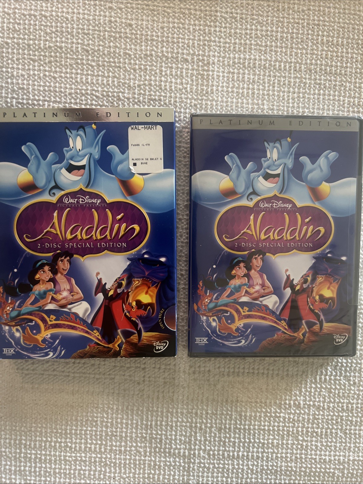 Disney’s Aladdin – DVD – New and Sealed With Slip Box – 2 Disc Platinum Edition.