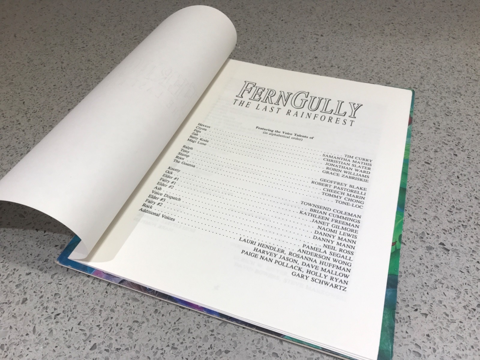 FernGully The Last Rainforest (1992) PRESS KIT FOLDER with Production Notes
