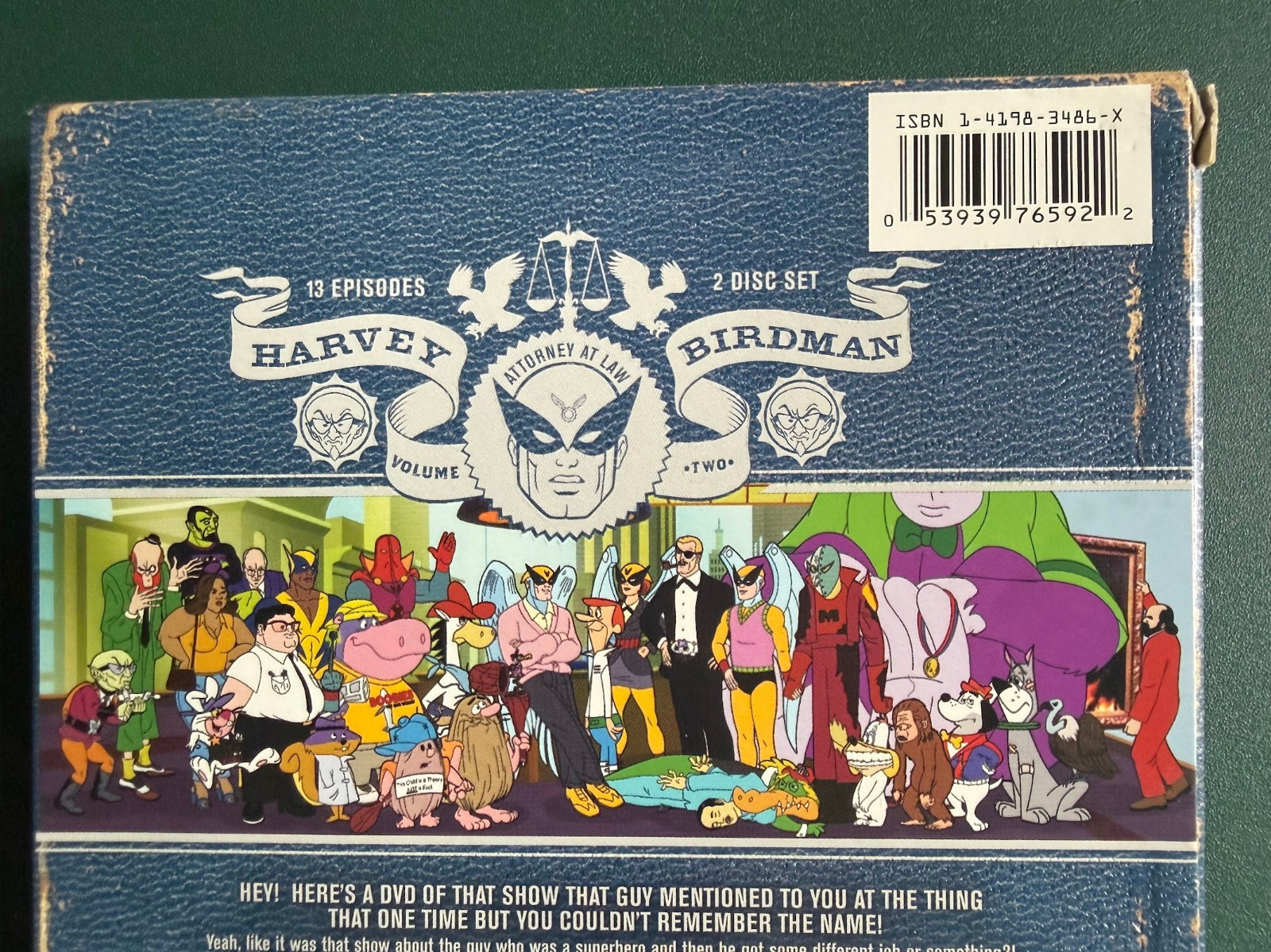 Harvey Birdman, Volumes 1 + 2 (4 DVDs + Slipcovers) Stephen Colbert, Ohio seller