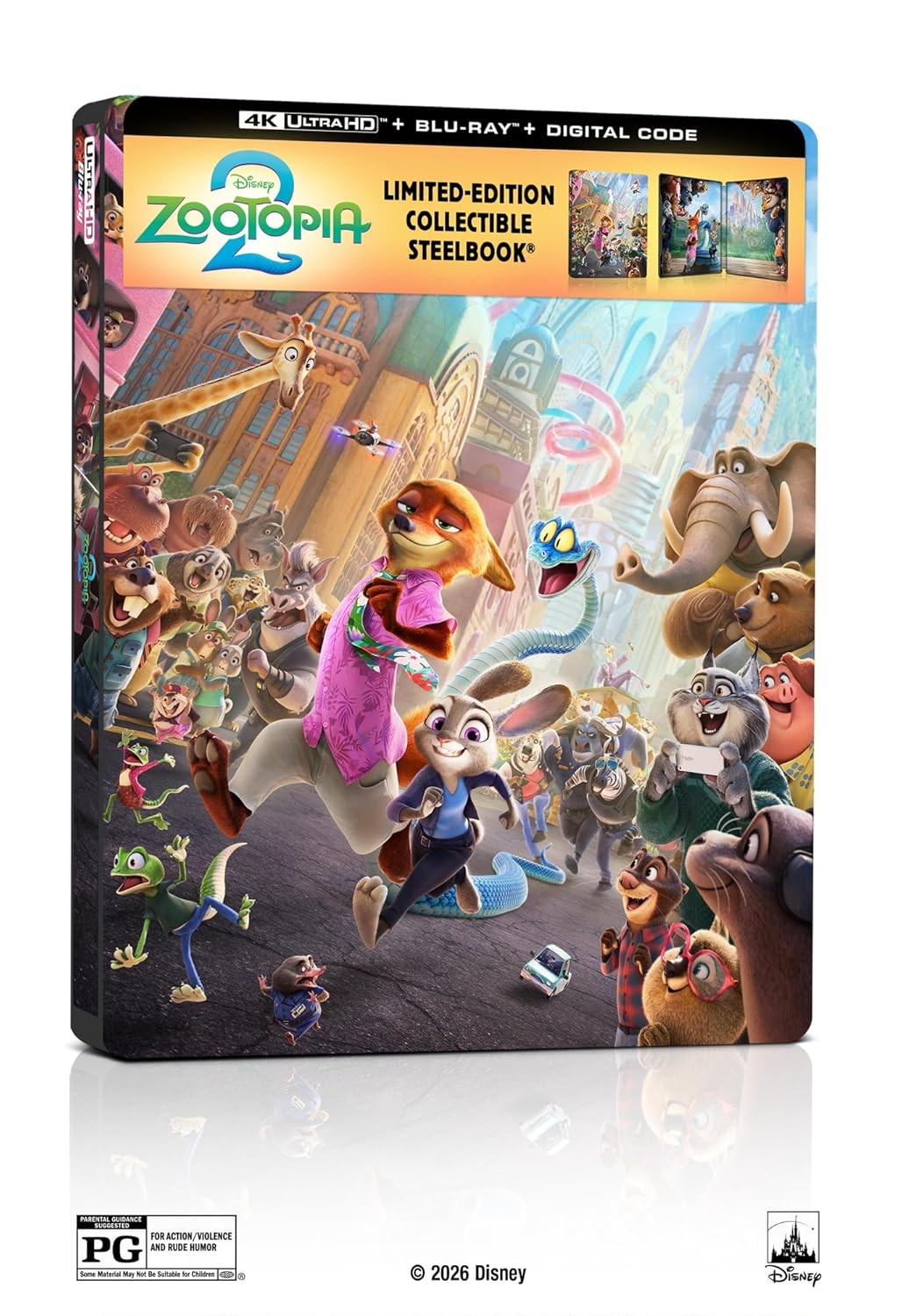 Steelbook Zootopia 2 (4K UHD + Digital) NEW