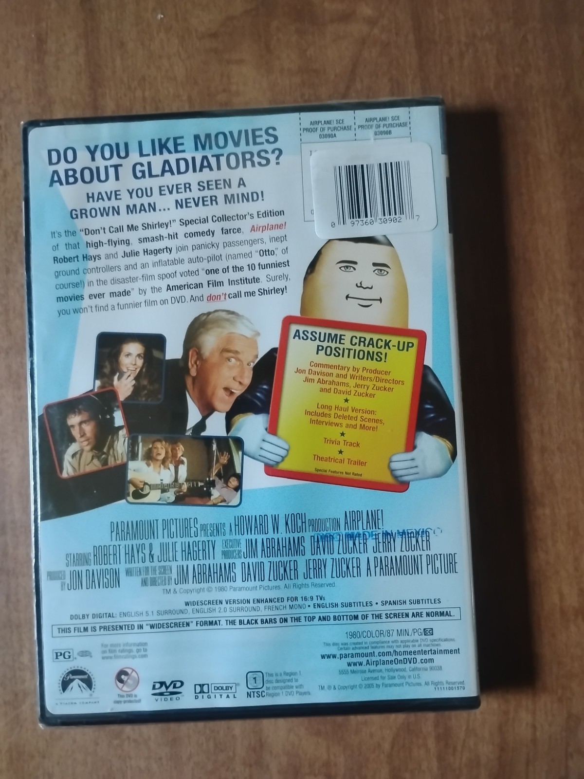 Airplane (DVD, 2005, “Dont Call Me Shirley” Edition/Widescreen/Checkpoint)