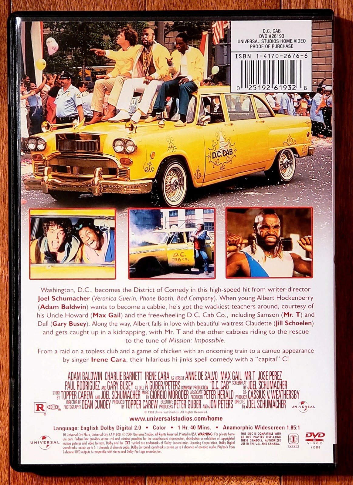 D.C. Cab (DVD, 2005) starring Mr. T & Gary Busey
