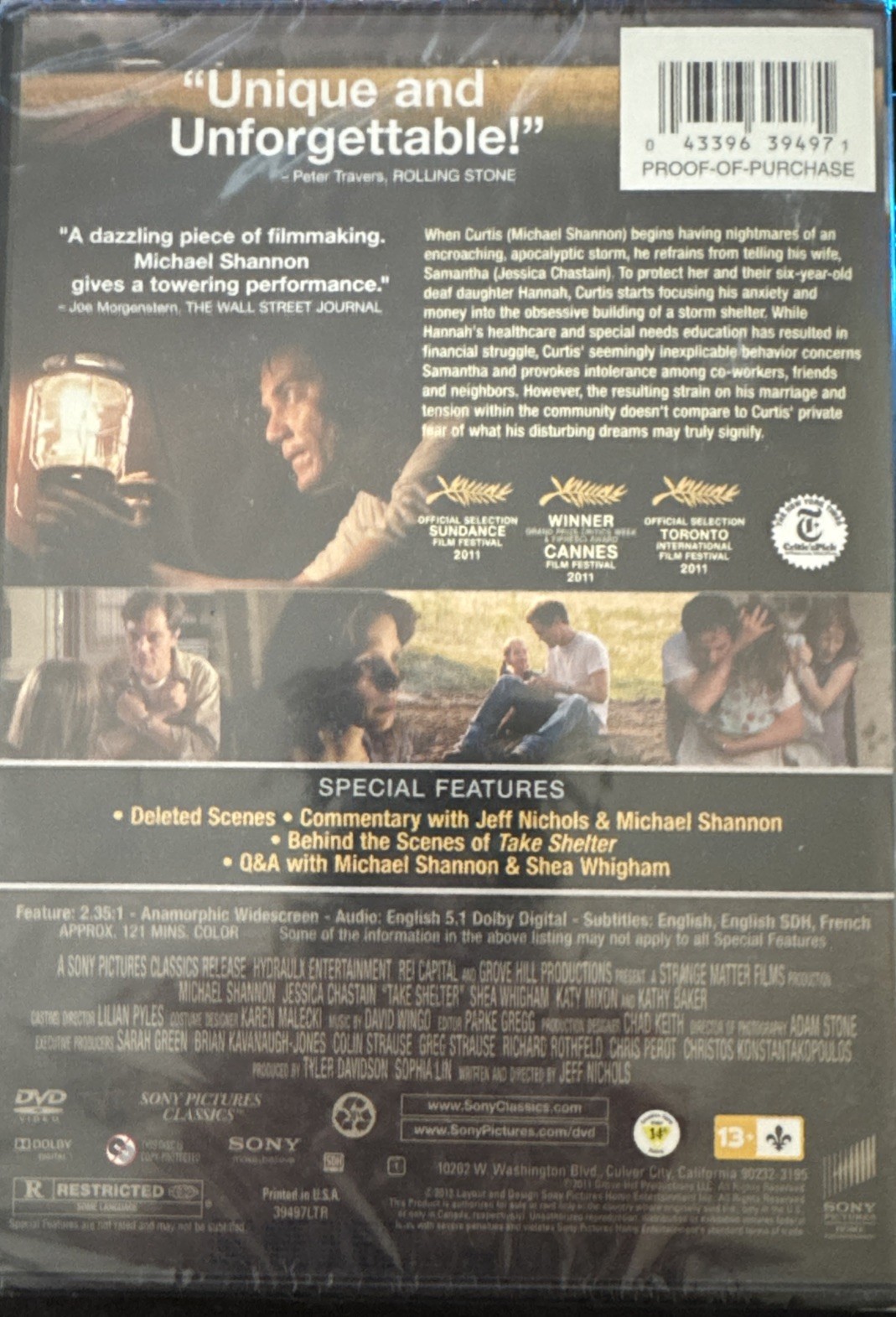 Take Shelter [New DVD SEALED]