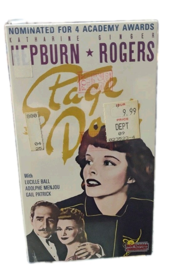 Stage Door (VHS) Nostalgia Merchant Original Wrapper Vintage Katherine Hepburn