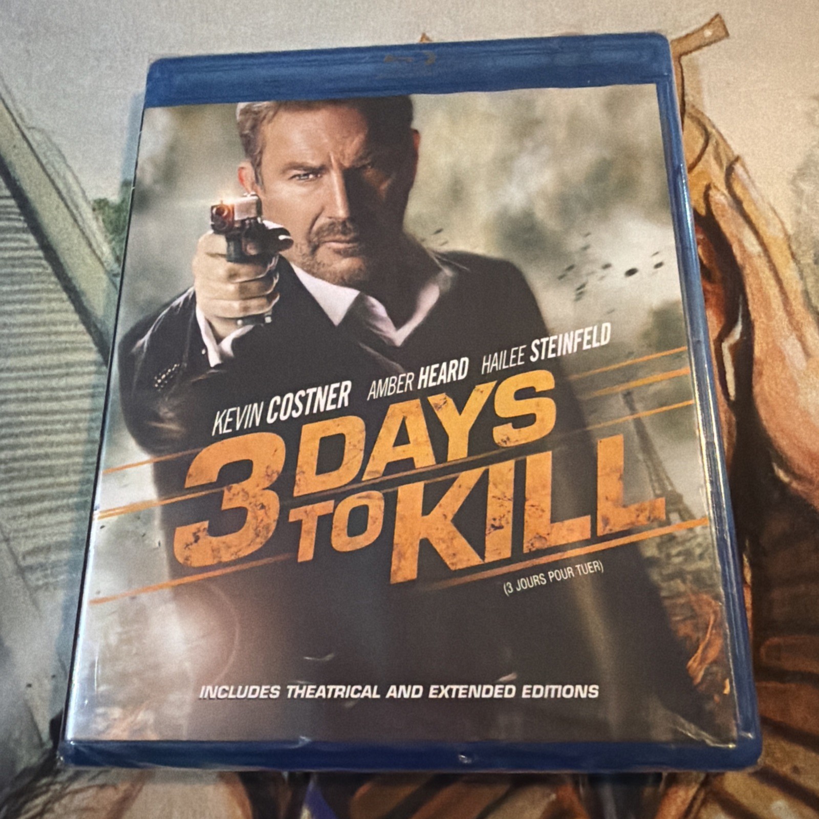 3 Days to Kill (Blu-ray, 2014, Canadian) BRAND NEW