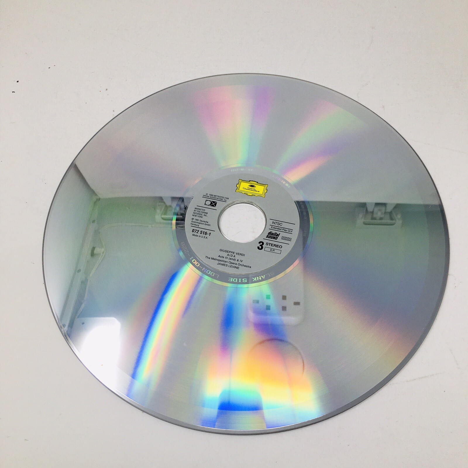 Giuseppe Verdi Aida Metropolitan Opera 2 Laserdiscs Levine Box Set Laserdisc
