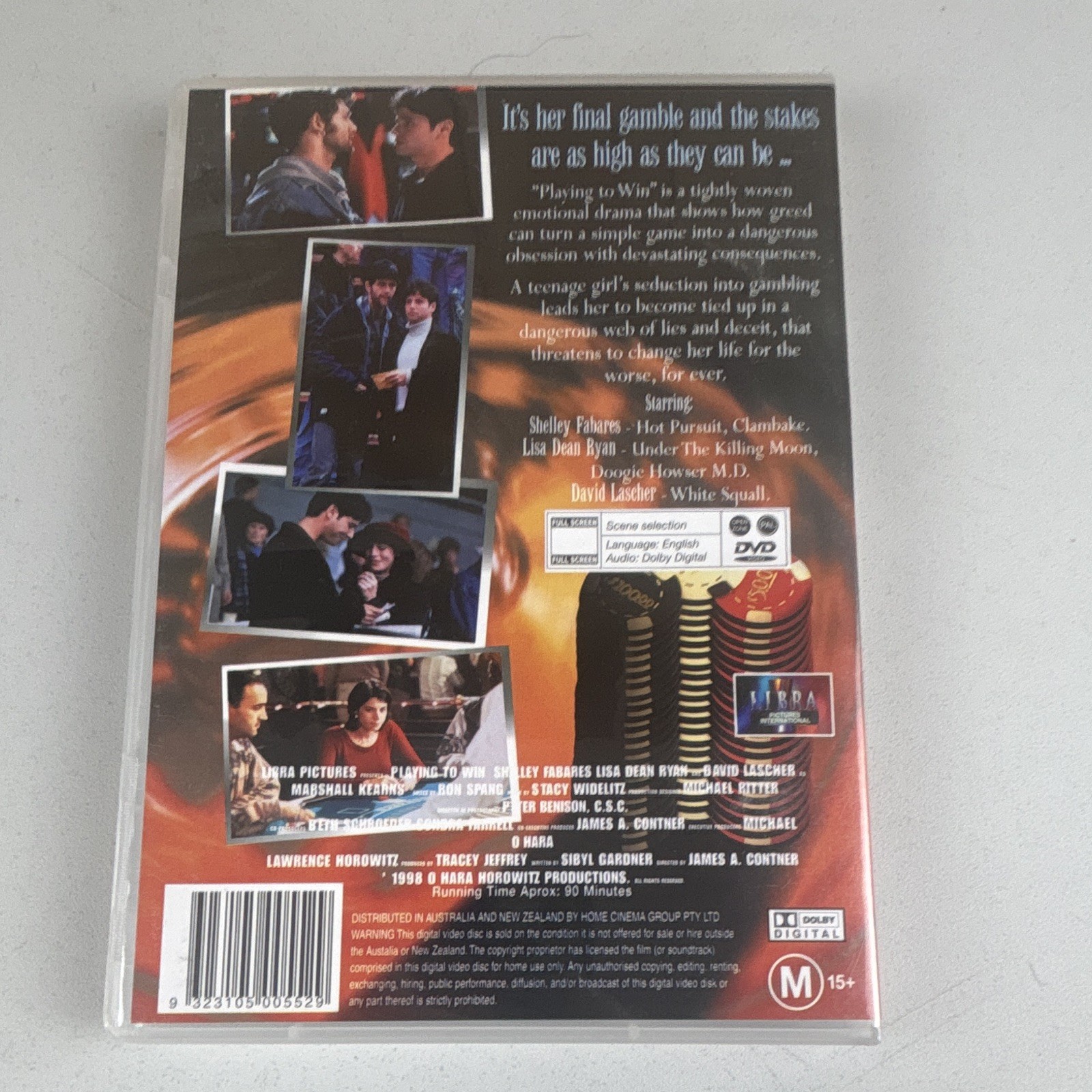 Playing to Win (DVD, 1998) MA15+ Drama Dolby Digital Shelley Fabares