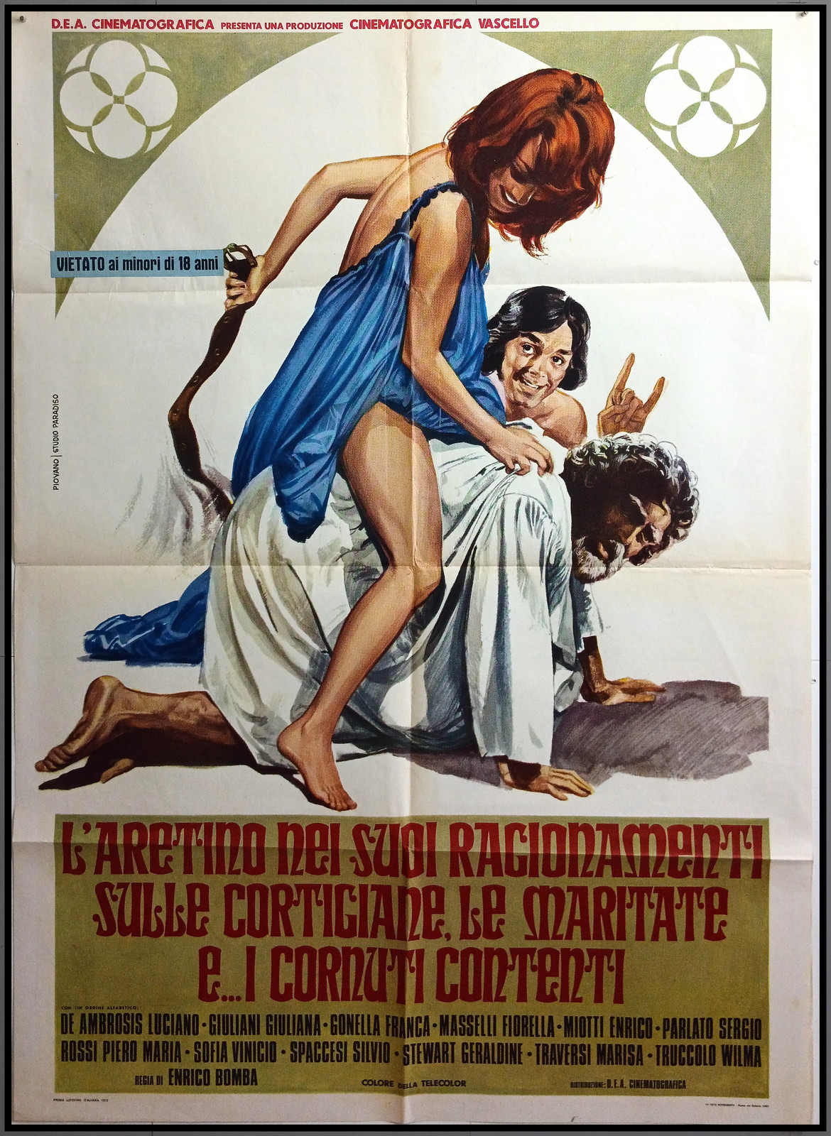 cm.140×200-L’ARETINO NEI SUOI RAGIONAMENTI-GONELLA-BOMBA-COMMEDIA SEXY-O43-7
