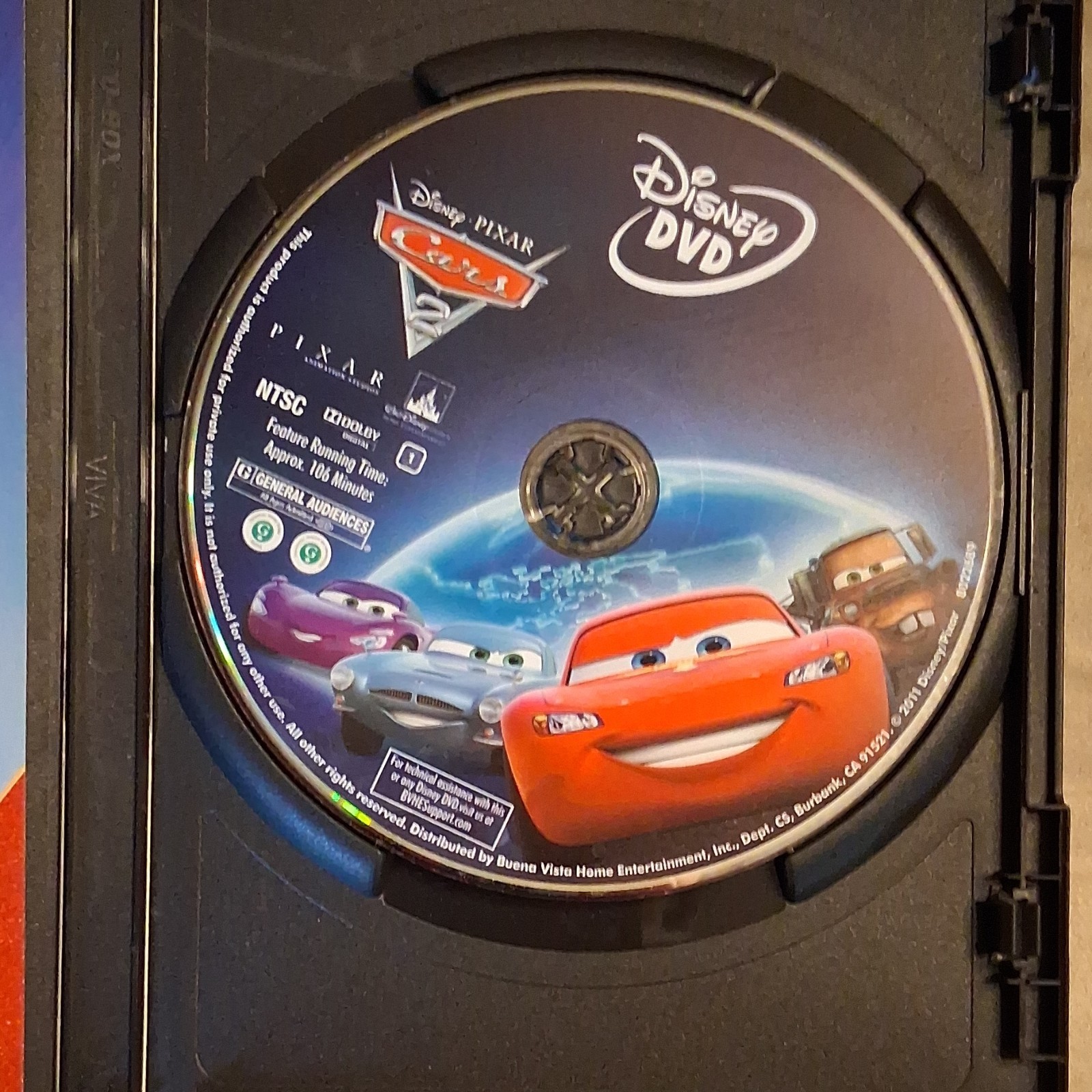 Disney Pixar Cars 2 DVD 2011 G 106 Min NTSC Director’s Commentary, Multilang