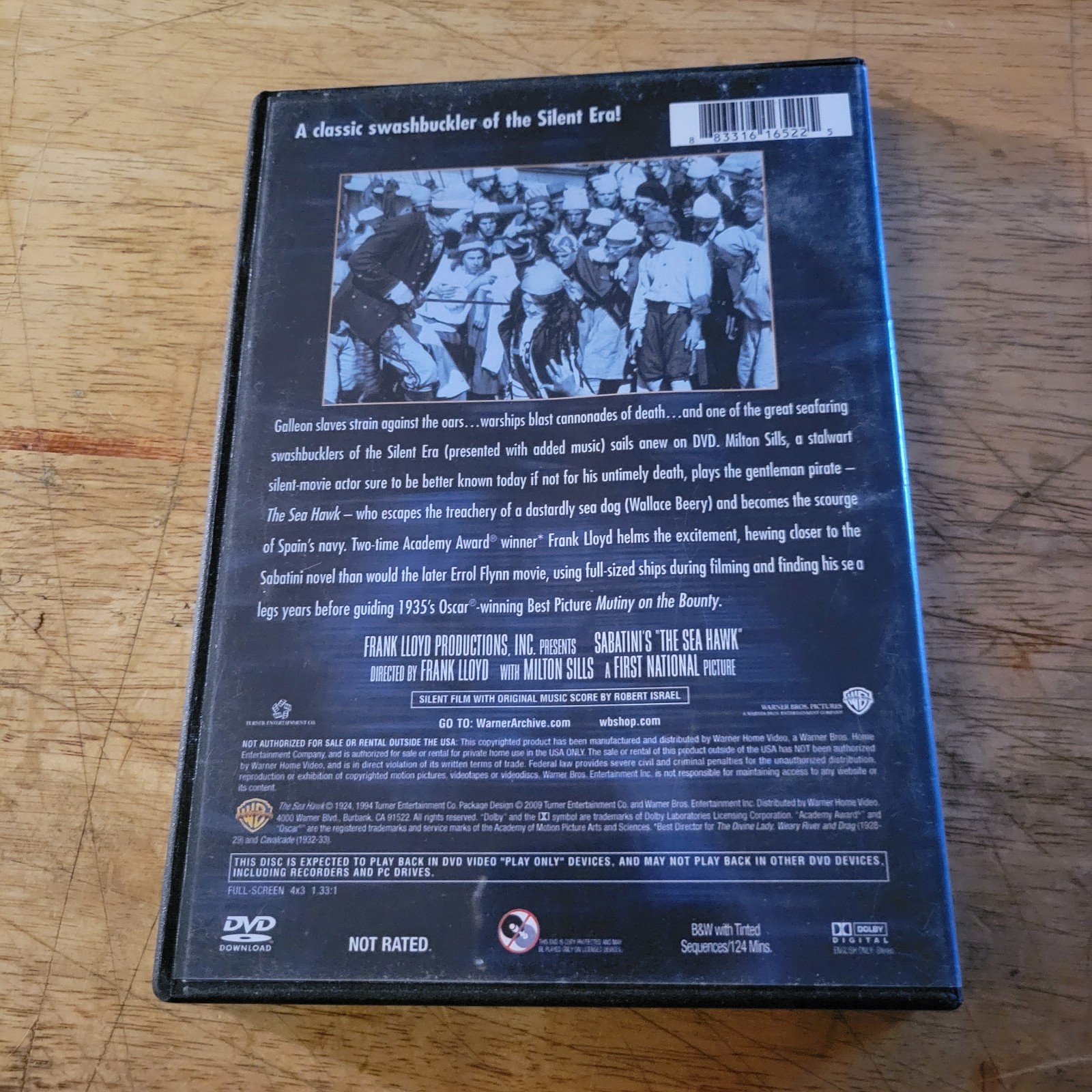 The Sea Hawk (DVD, 1924) Warner Archive Milton Sills