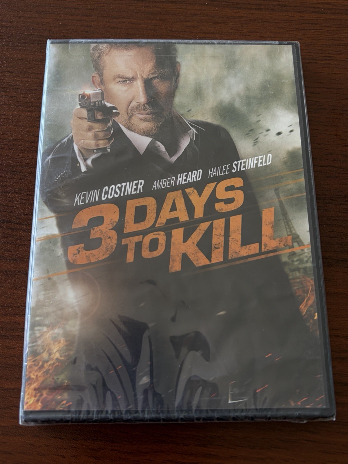 3 Days to Kill (Sealed DVD, 2014) Kevin Costner, Amber Heard, Hailee Steinfeld