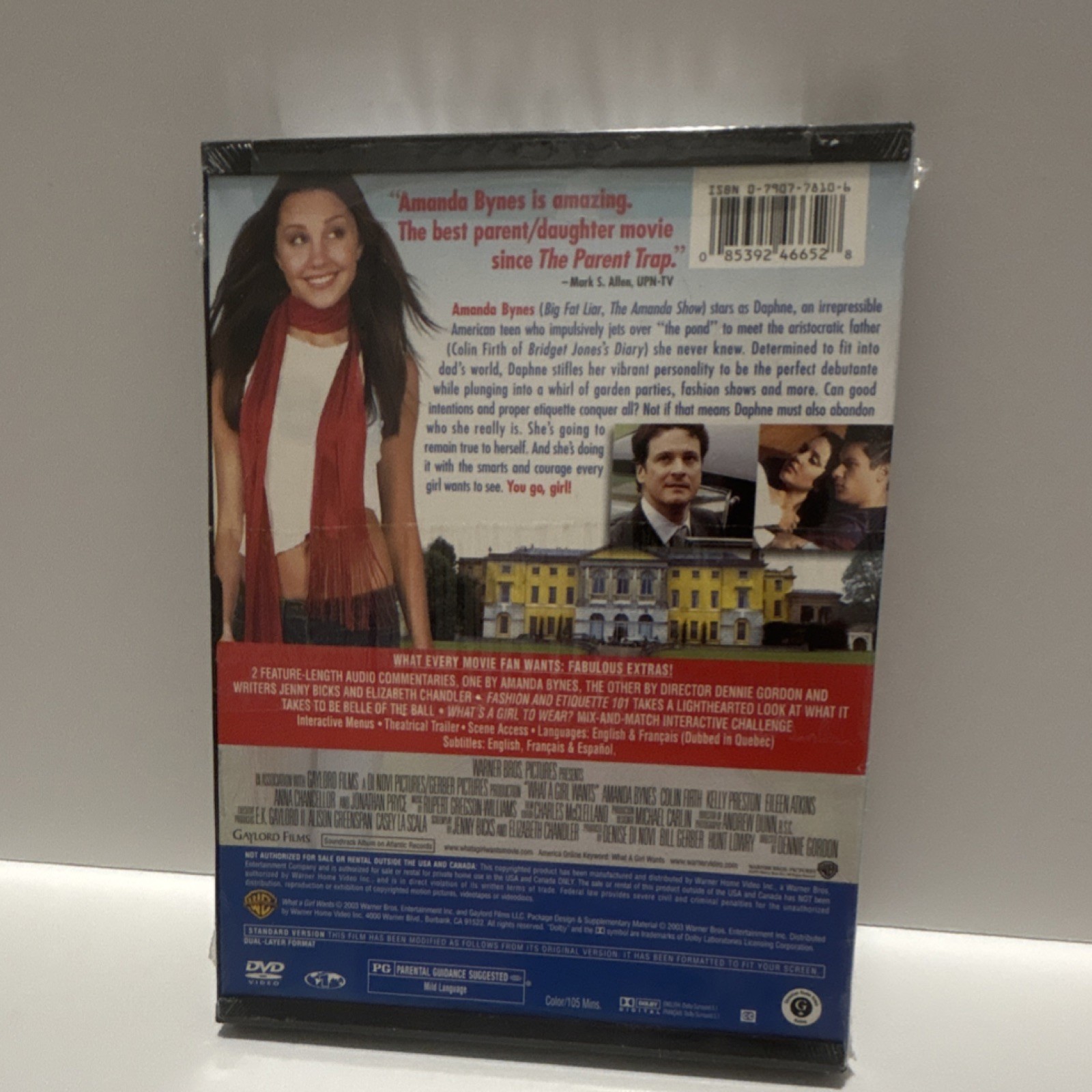What a Girl Wants (DVD, 2003) Full Screen Amanda Bynes Colin Firth 105 min