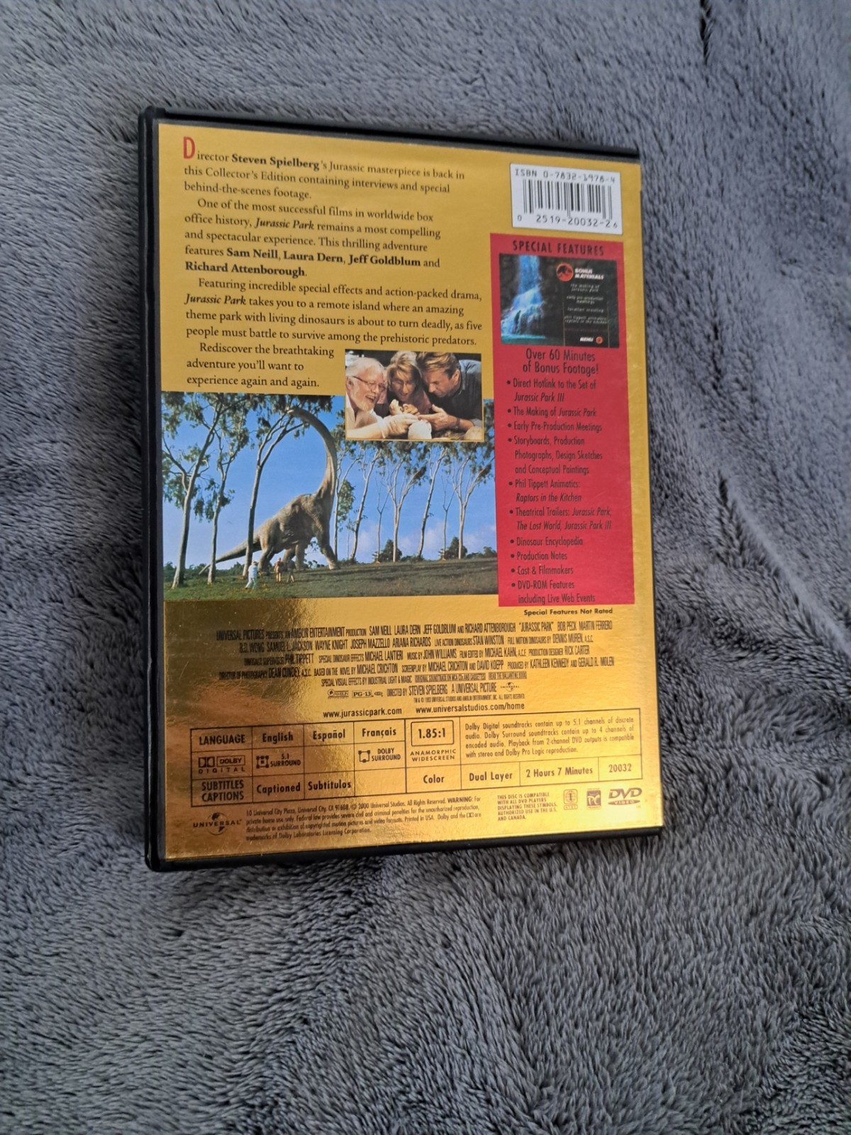 Jurassic Park (DVD, 2000, Widescreen Collector’s Edition) Over 60 Min. of bonus