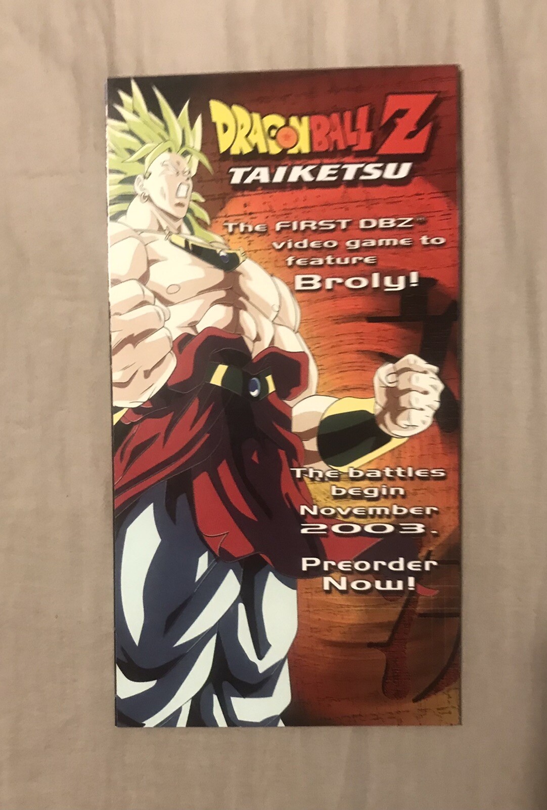 Dragon Ball Z Broly the Legendary Super Saiyan VHS UNCUT W/ Promo Cards