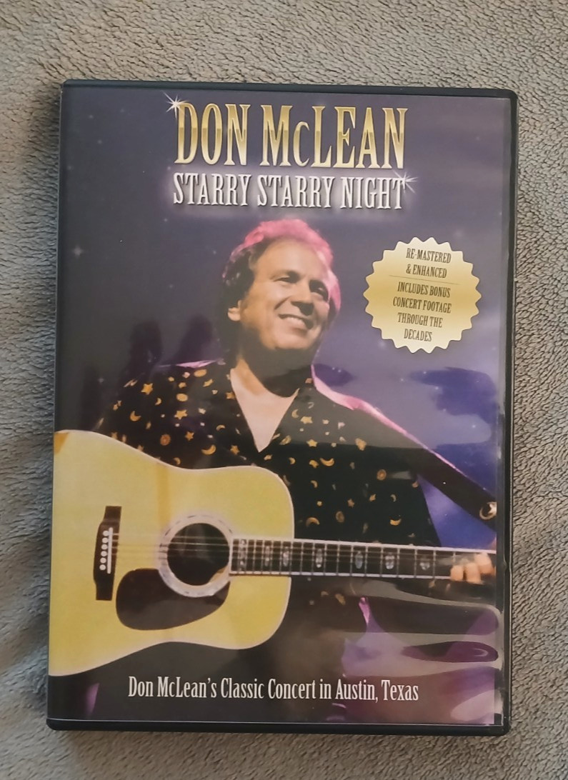 Starry Starry Night (DVD) Don Mclean w/ Guest Nancy Griffith Austin TX Concert