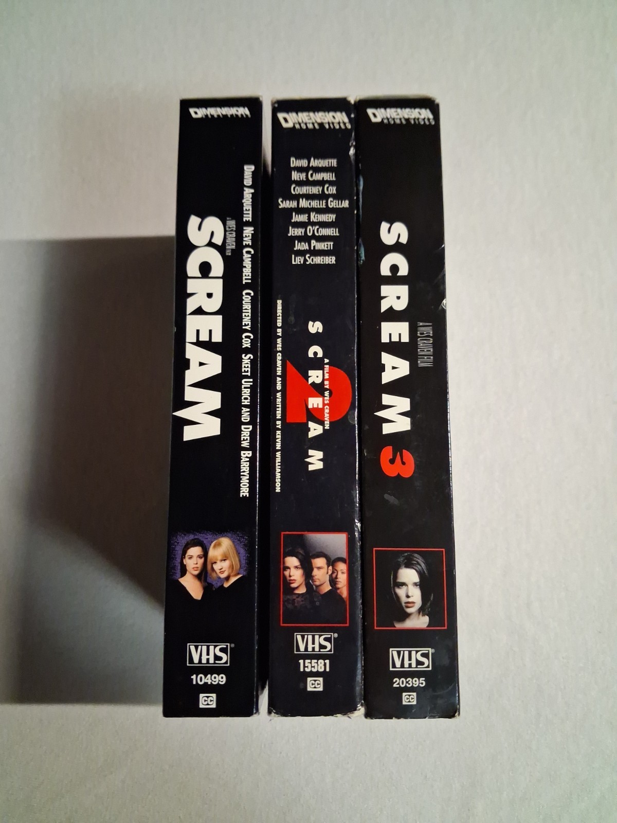 Scream Trilogy VHS Lot 1 2 3 Wes Craven Horror Collection – Tested ✔️