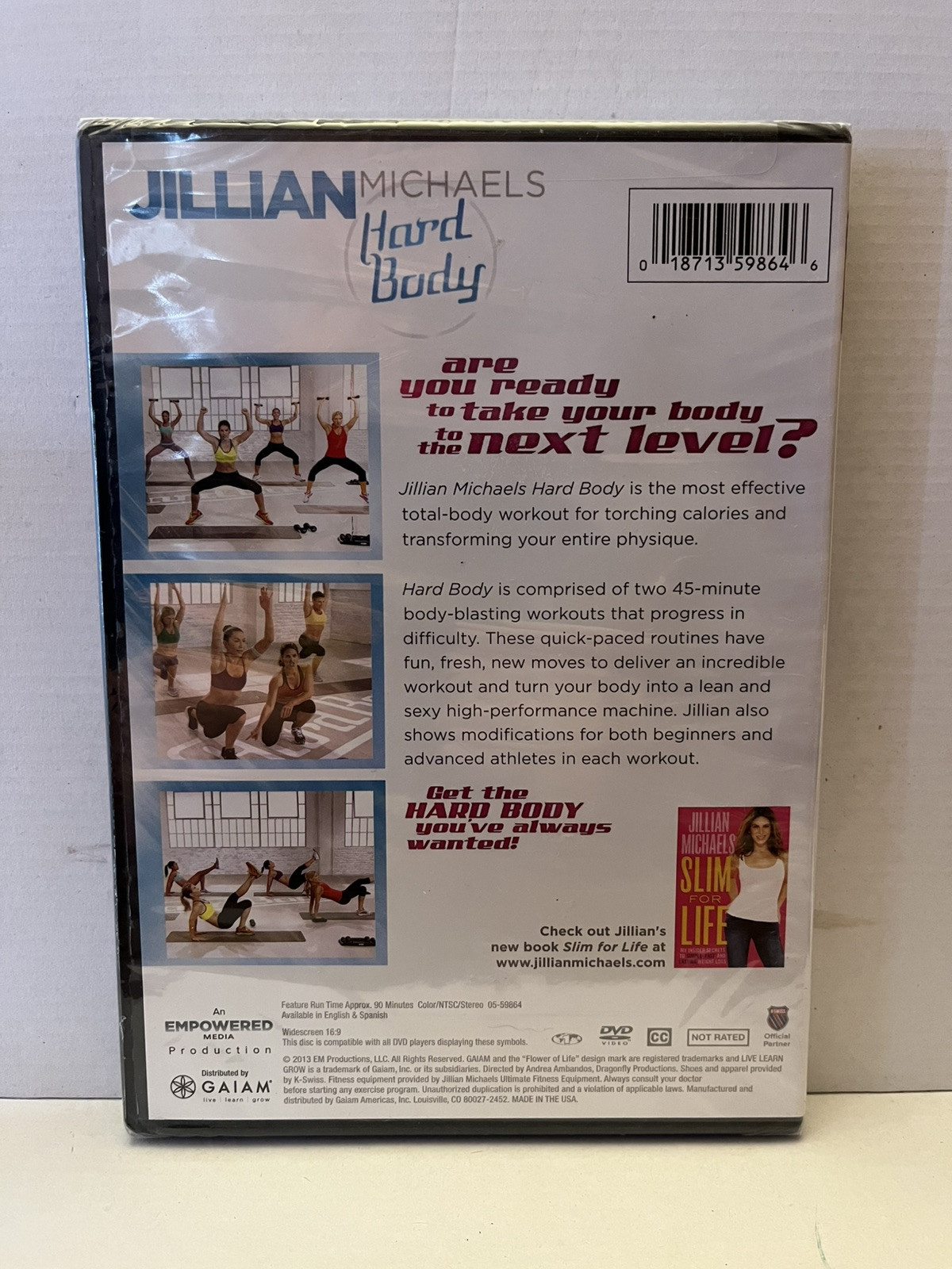 Jillian Michaels Hard Body (DVD, 2013) Two 45 Minute Workouts – Brand NEW Sealed