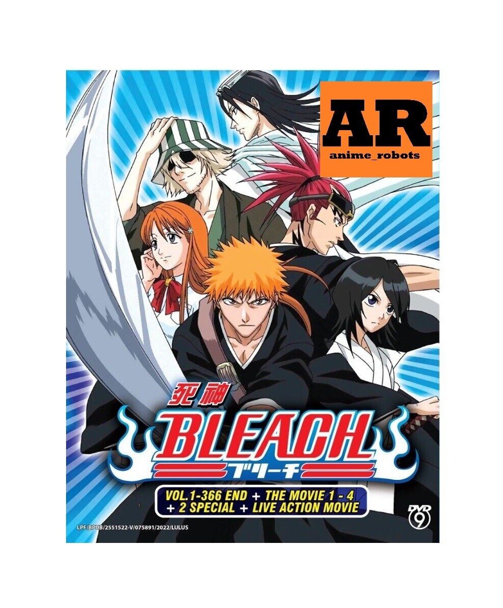 English dub of Bleach(1-366End+4 Movie+Live Action)Anime DVD FREE EXPRESS SHIP