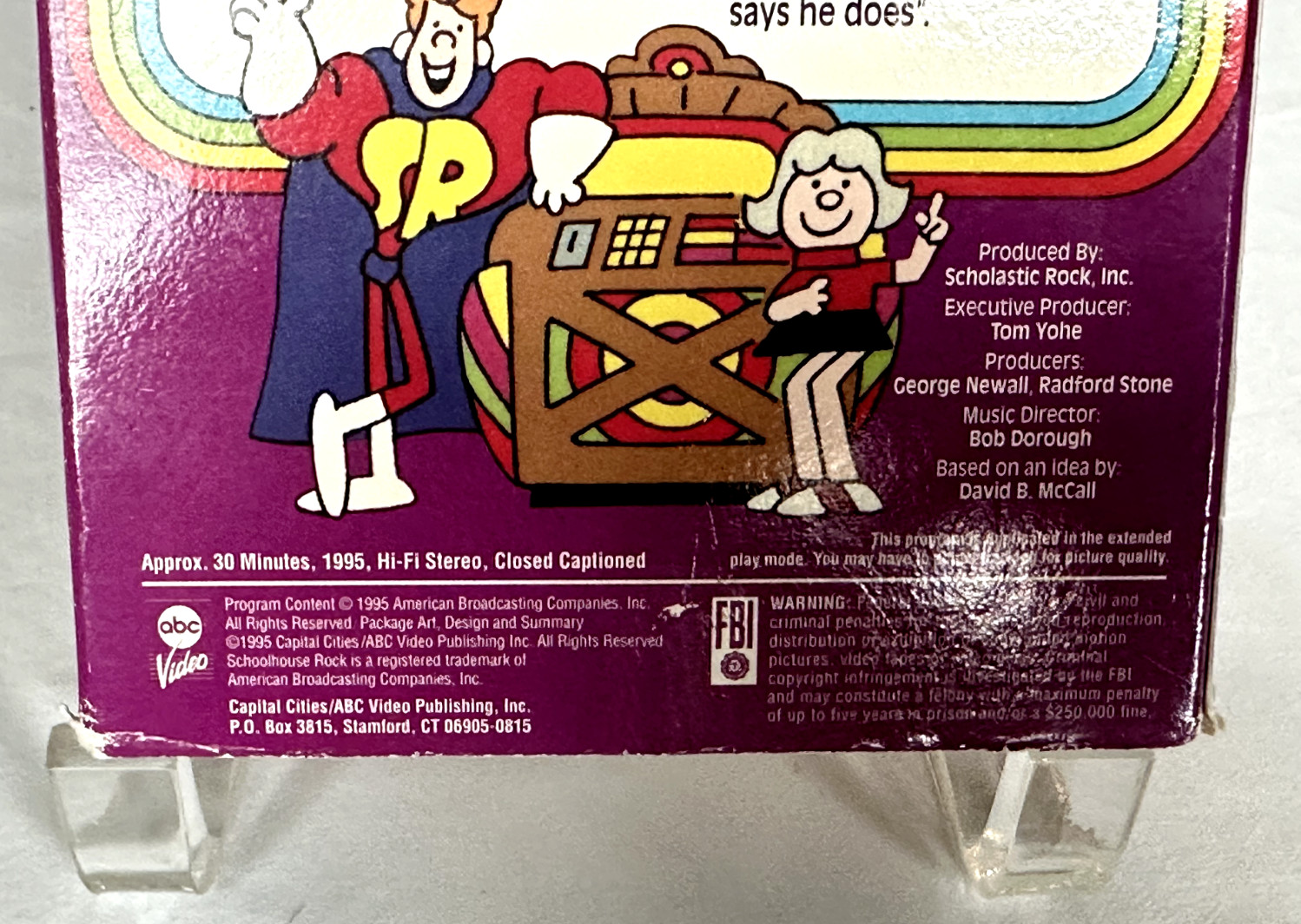 Schoolhouse Rock – Grammar Rock (VHS, 1995) Hi-Fi Stereo / Closed Caption