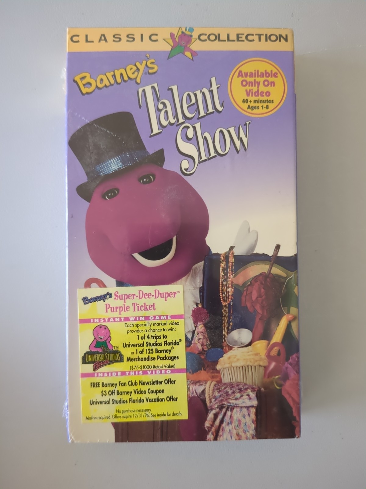Barney’s Talent Show VHS 1996 Classic Collection – White VHS Tape NEW + SEALED