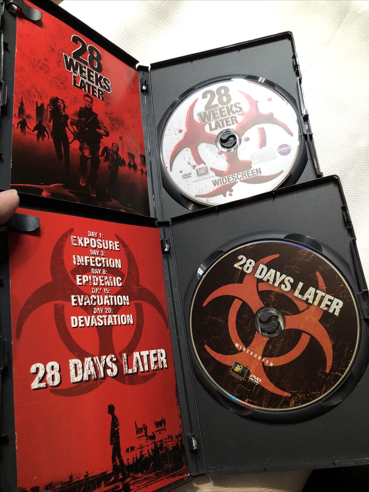 28 Days Later (DVD, 2003) With Alternate Endings & 28 Weeks Later (DVD 2007)