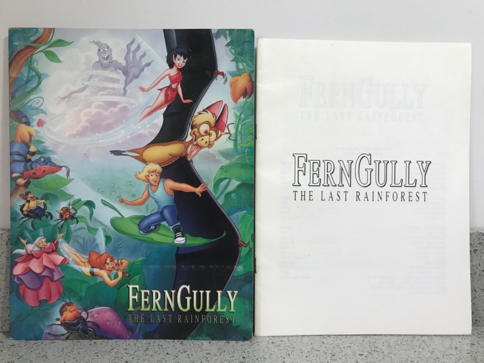 FernGully The Last Rainforest (1992) PRESS KIT FOLDER with Production Notes
