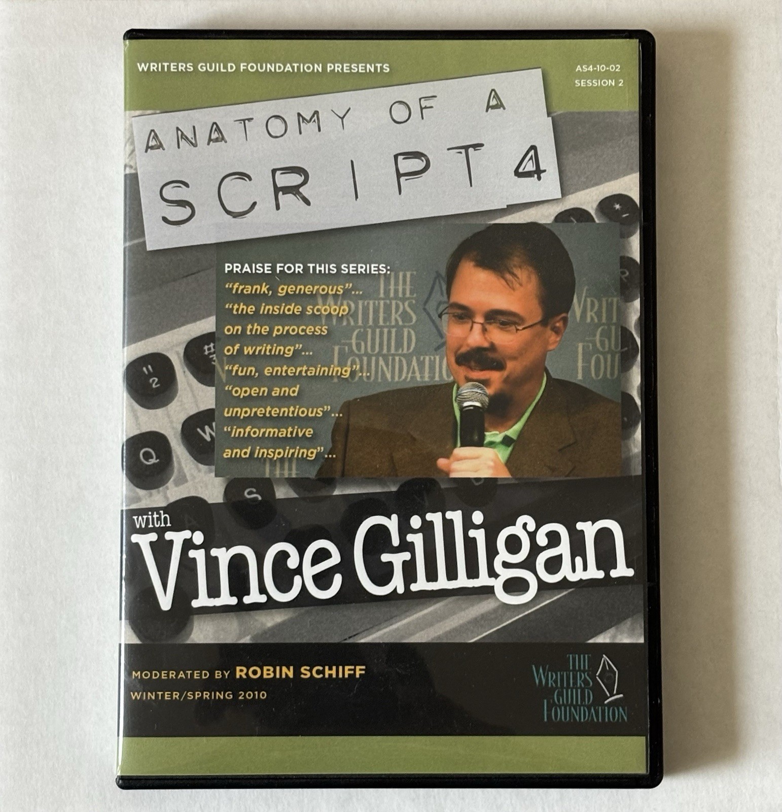 Anatomy of a Script – Interview with Vince Gilligan (DVD, 2010) Writers Guild