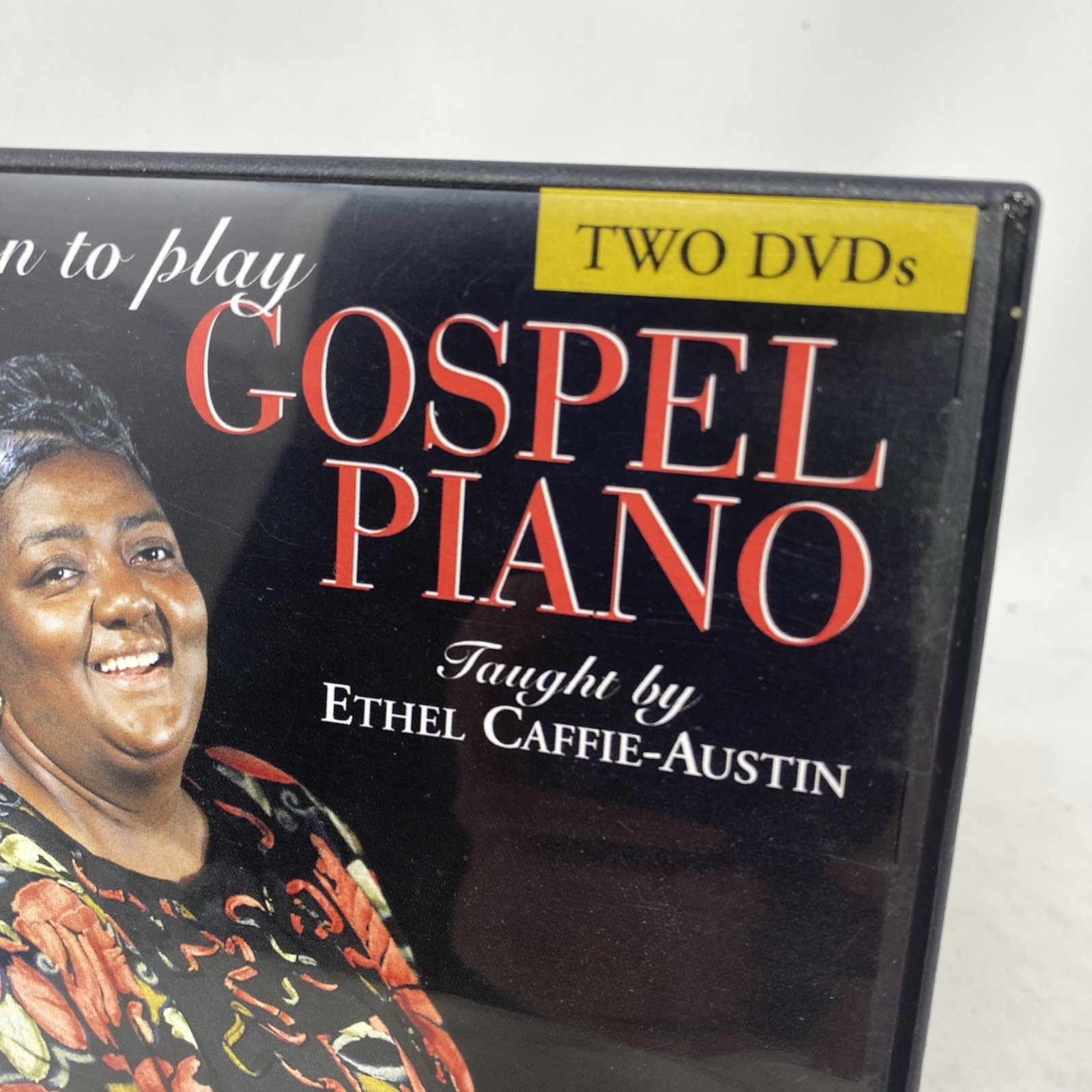 Learn to Play Gospel Piano Taught by Ethel Caffie-Austin 2 DVDs NO Book Homespun
