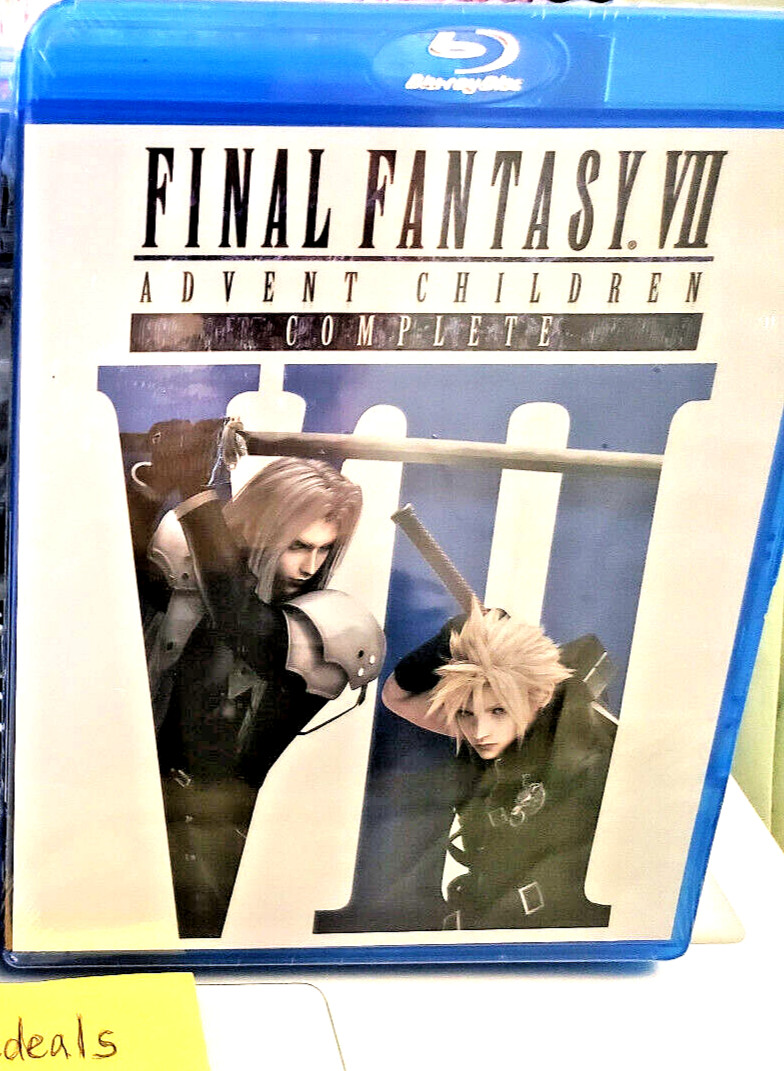 Sealed New Original Genuine Final Fantasy VII 7 Advent Children Blu Ray Complete