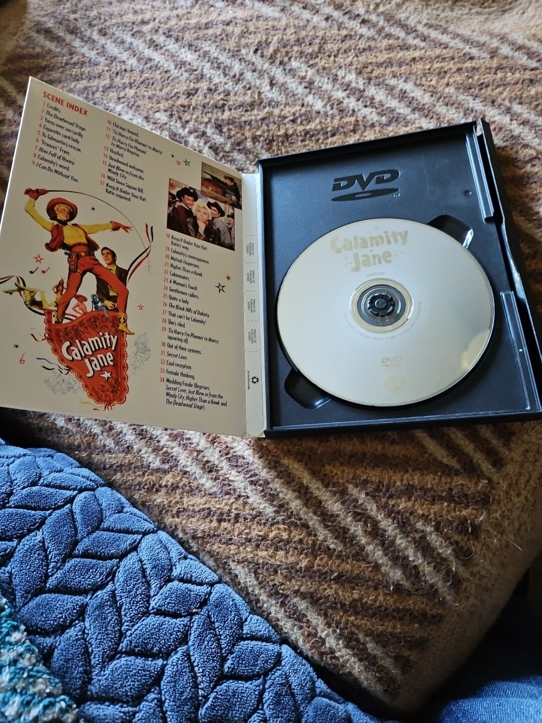 Calamity Jane (DVD, 1953) Doris Day, Howard Keel, Sammy Fain, Musical OOP