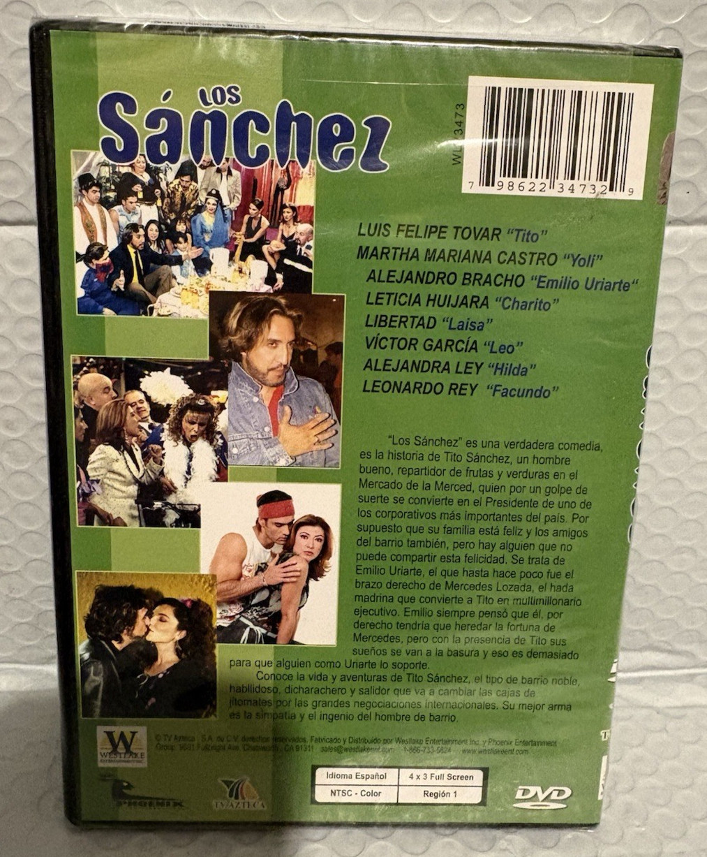 Los Sanchez- Una Verdadera Comedia! (NEW DVD) Luis Felipe Tovar