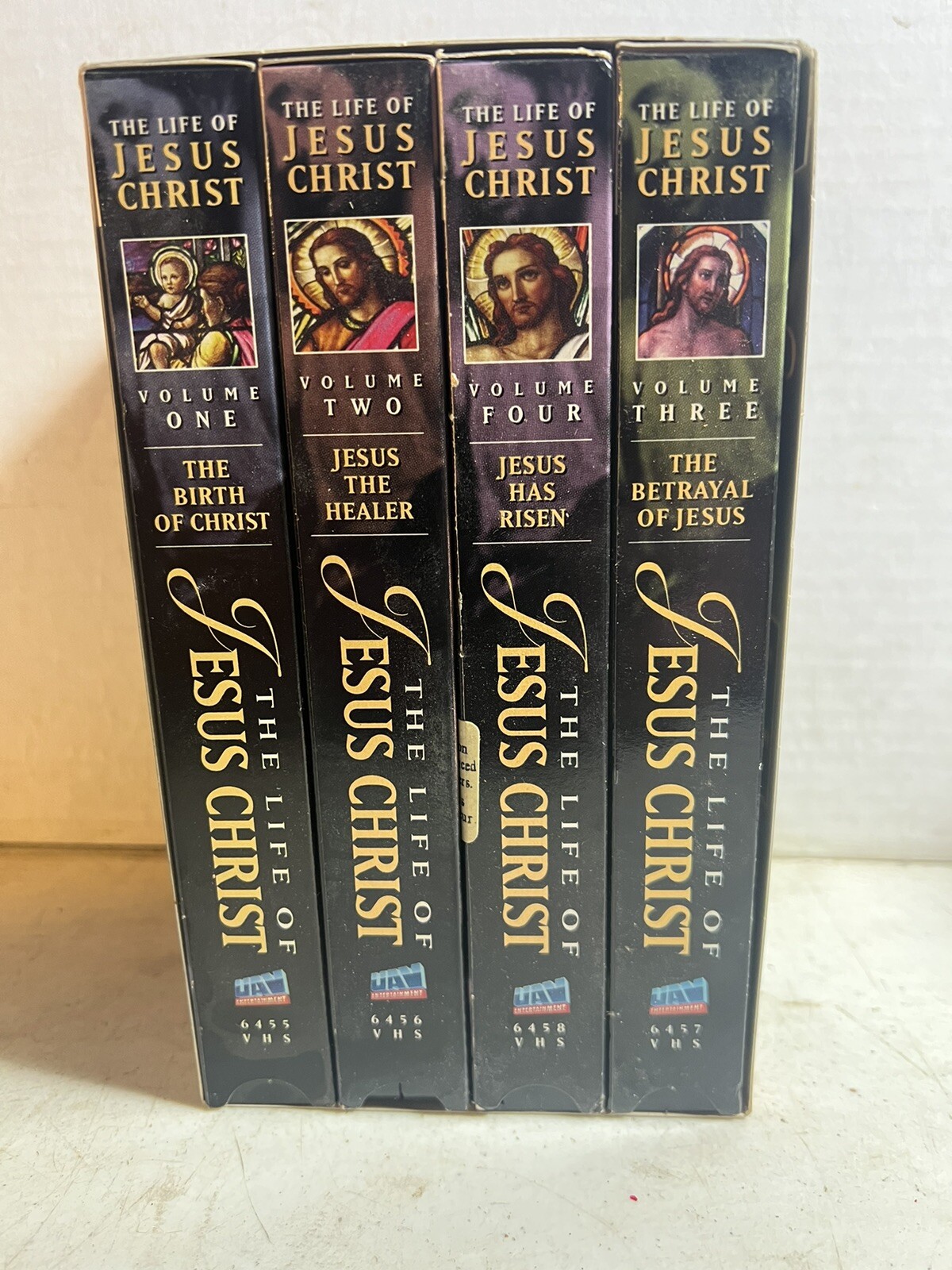 Life of Jesus Christ Vol. I-4 The Birth Healer Betrayal Jesus Has Risen 1995 VHS