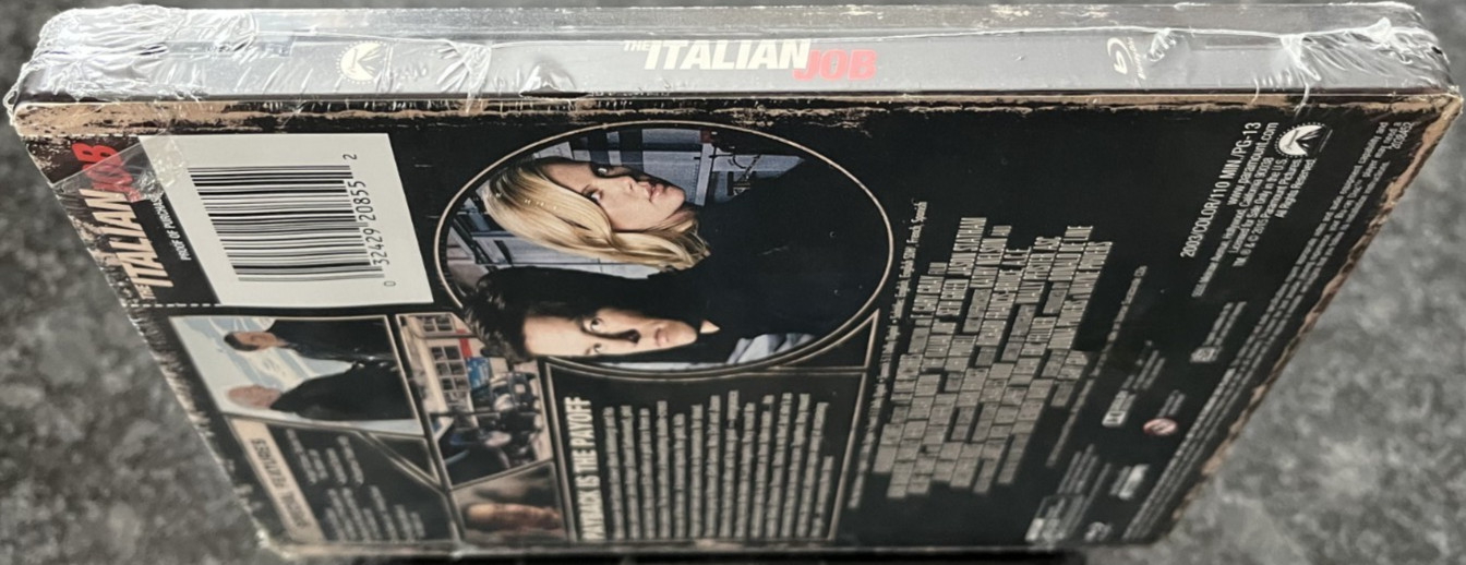 The Italian Job Blu-Ray Steelbook – BRAND NEW / SEALED – Mark Wahlberg