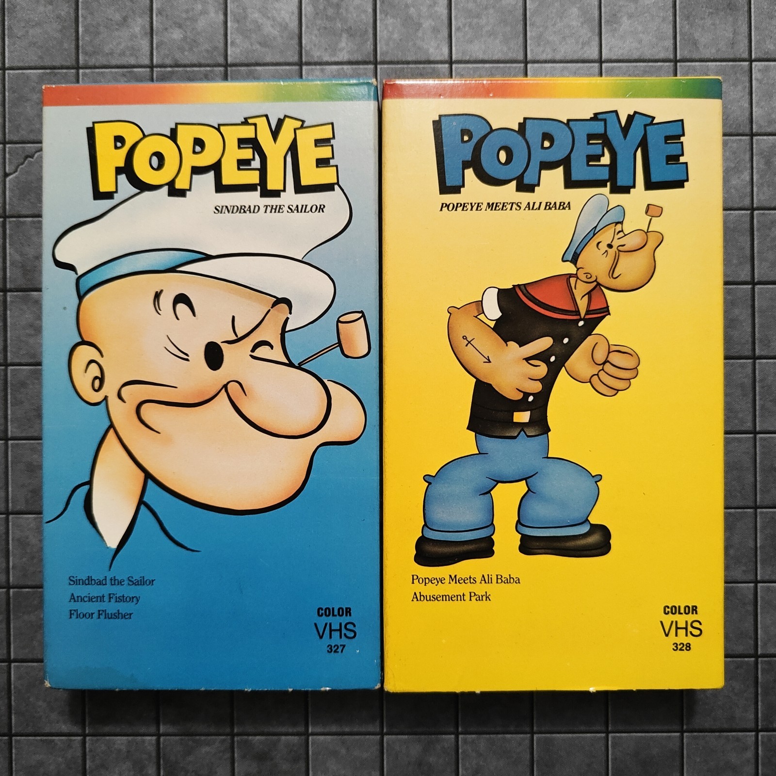 Popeye Meets Ali Baba, Sinbad Sailor (327, 328) Cartoon (VHS, 1988) – EXCELLENT
