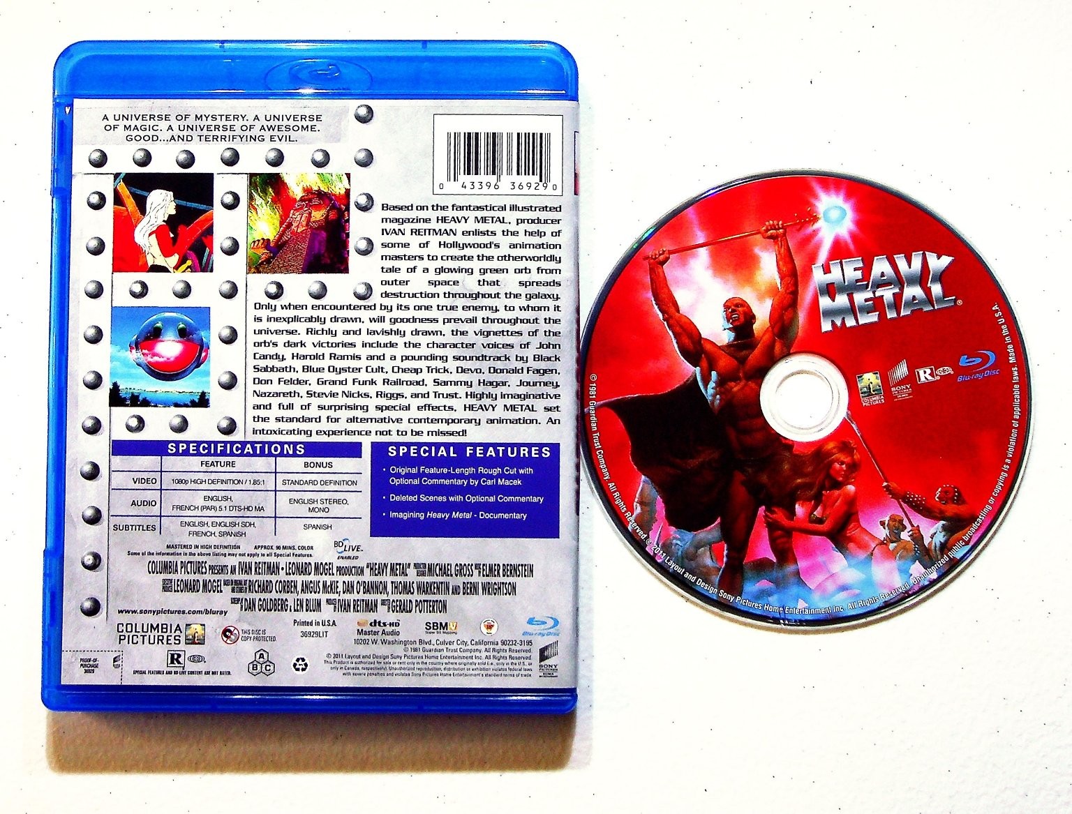 Heavy Metal Blu-ray 1981 Ivan Reitman John Candy Harold Ramis Animated Sci-Fi