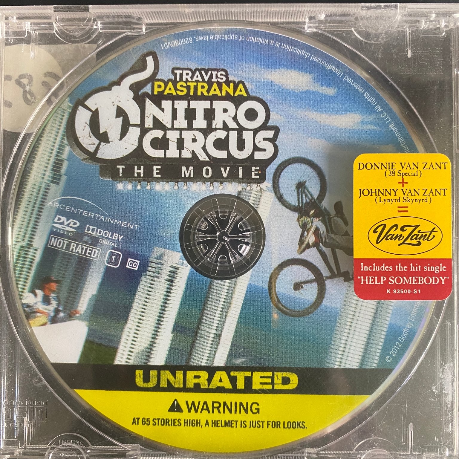 Travis Pastrana’s Nitro Circus The Movie DVD 2012 Unrated Extreme Sports