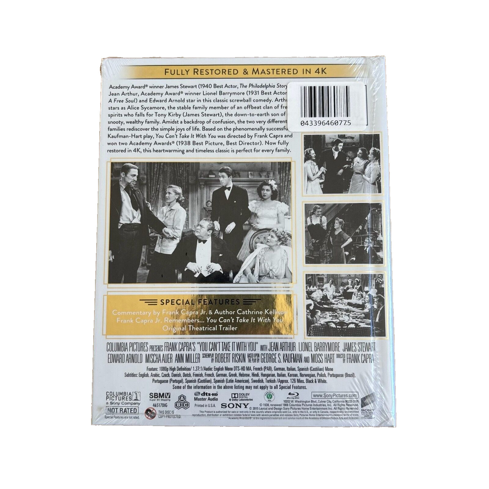 Frank Capra’s You Can’t Take It With You Blu-ray Digibook 2015 RARE New SEALED