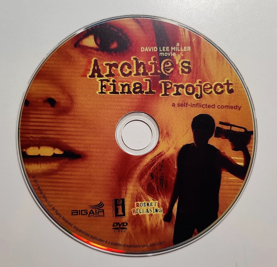 Archie’s Final Project (AKA My Suicide) (DVD 2009) New “A Self-Inflicted Comedy”