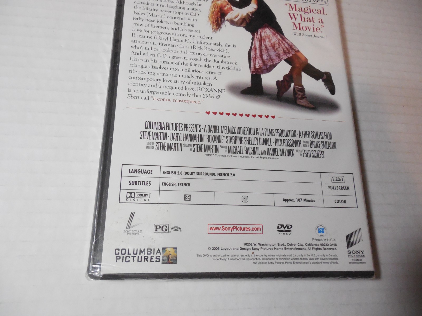 Roxanne Steve Martin Daryl Hannah New Factory Sealed OOP DVD