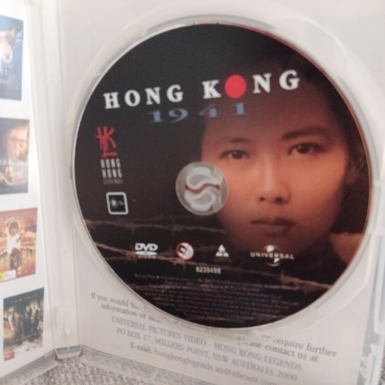 HONG KONG 1941 DVD CHOW YUN FAT REGION 4 AS NEW WWII WORLD WAR 2 WW2 RARE R18+