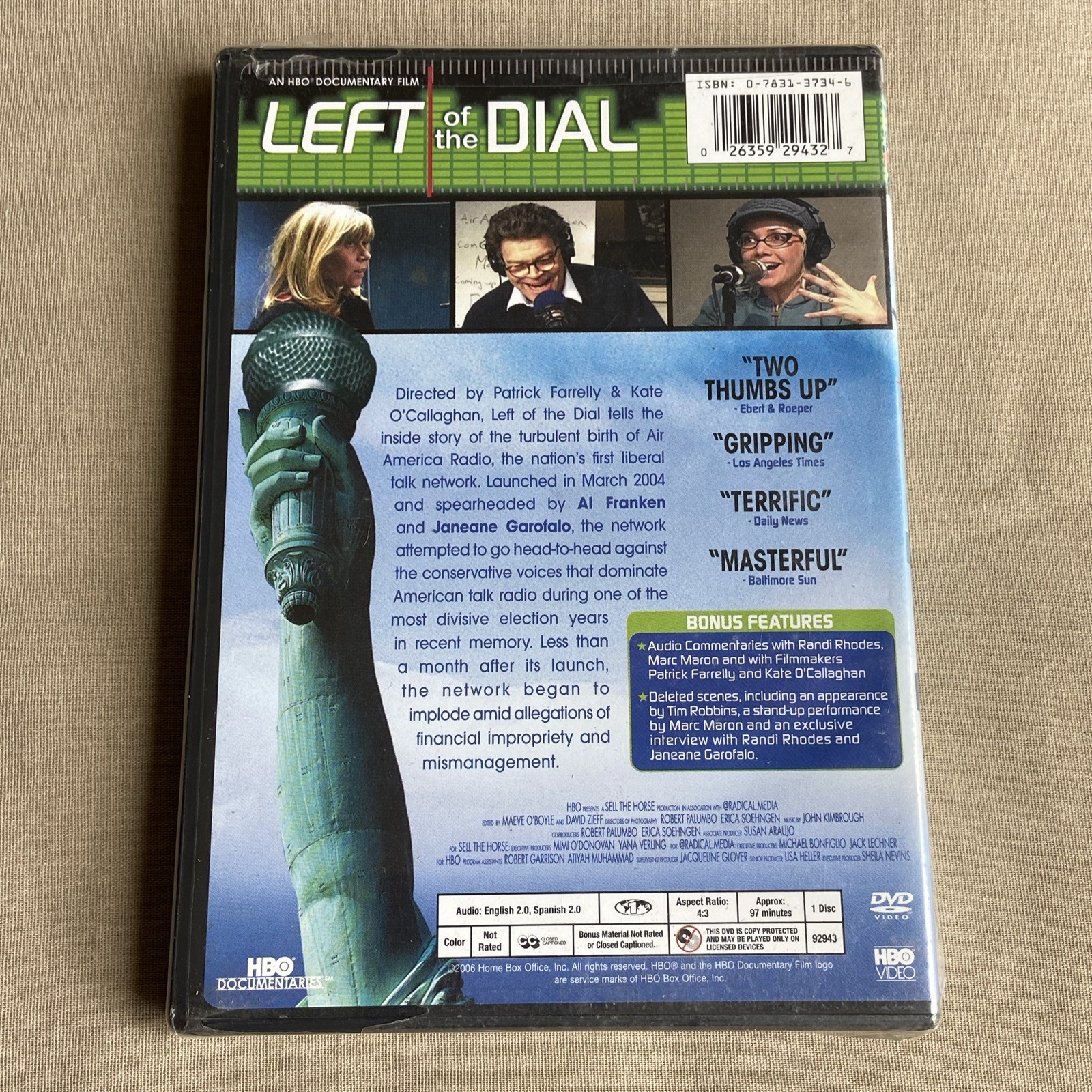 Left Of The Dial (DVD, 2005) HBO Documentary Marc Maron Randi Randi Rhodes NEW +