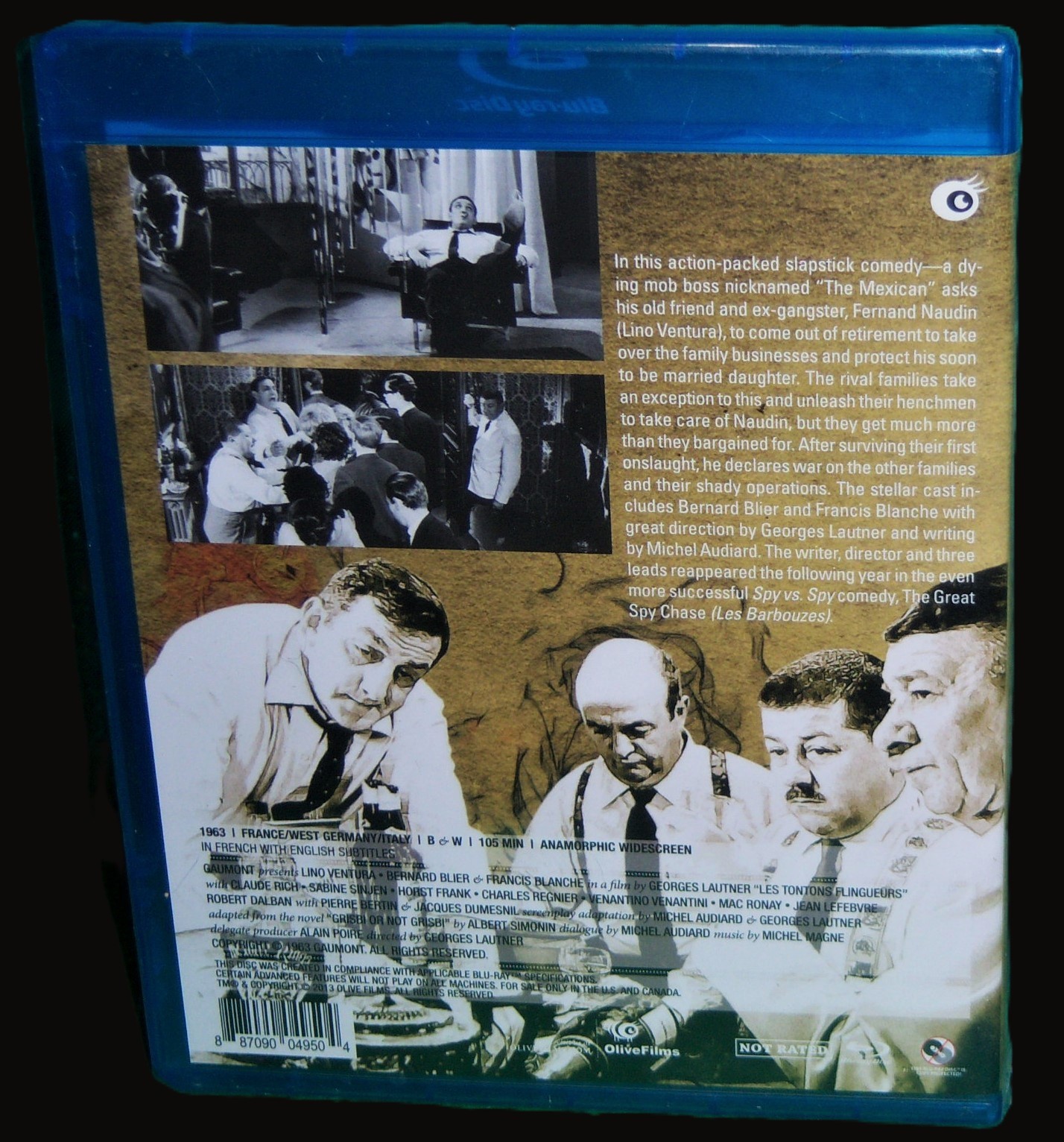 NEW RARE OOP OLIVE FILMS MONSIEUR GANGSTER FRENCH CRIME CULT MOVIE BLU RAY 1963