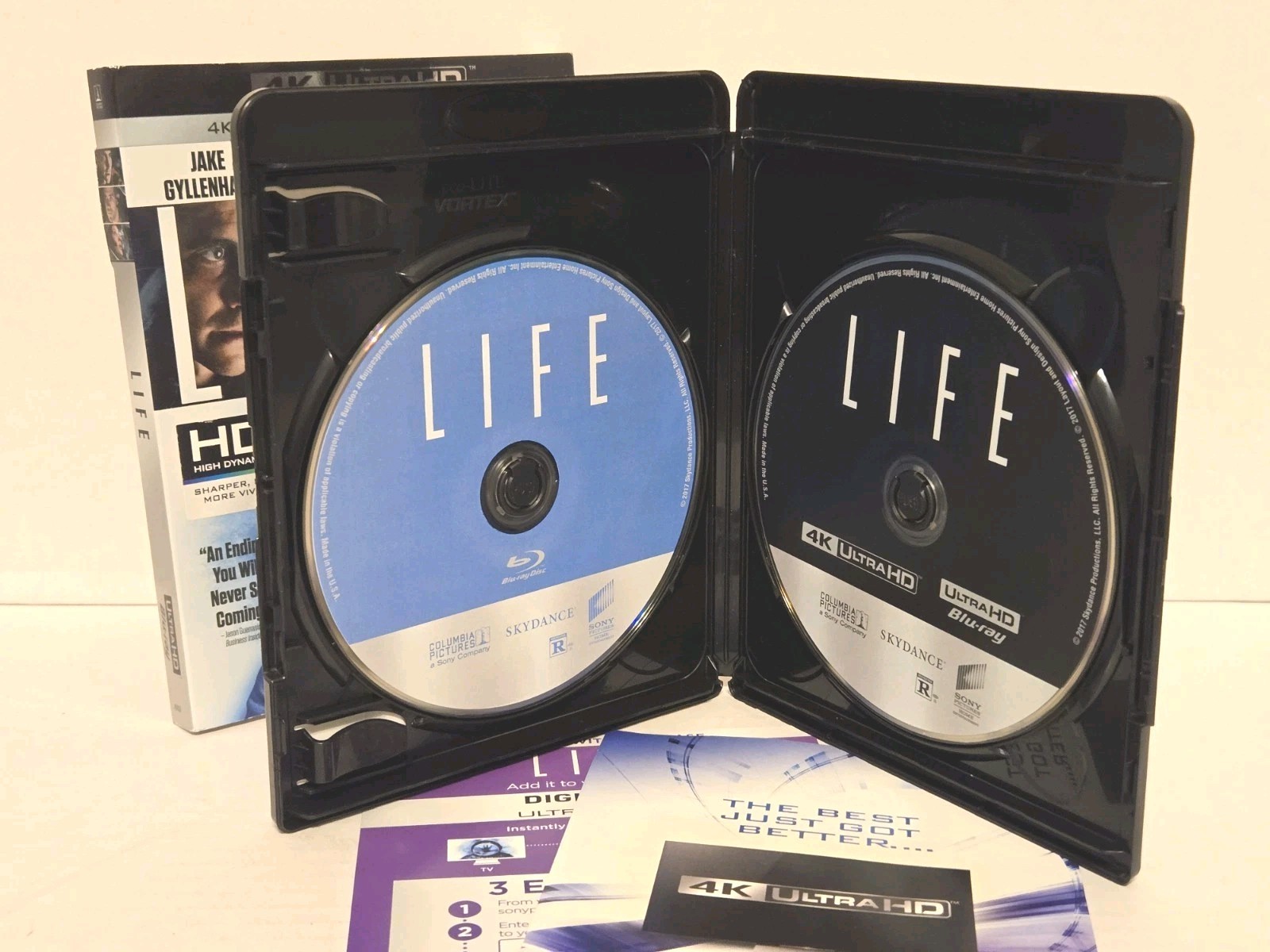 Life 4K UHD Blu-Ray 2017 Ryan Reynolds Jake Gyllenhaal Rebecca Ferguson Sony OOP